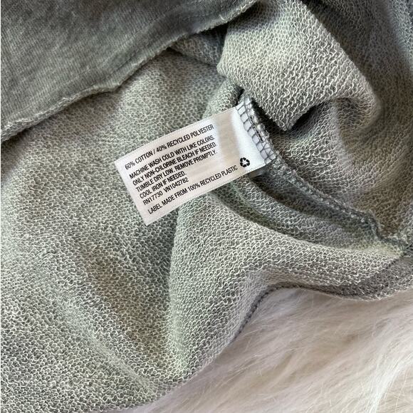 NWT Anxiety Club Dripping Smiley Face Gray Hooded Sweatshirt Oversized SZ Small - Picture 12 of 12